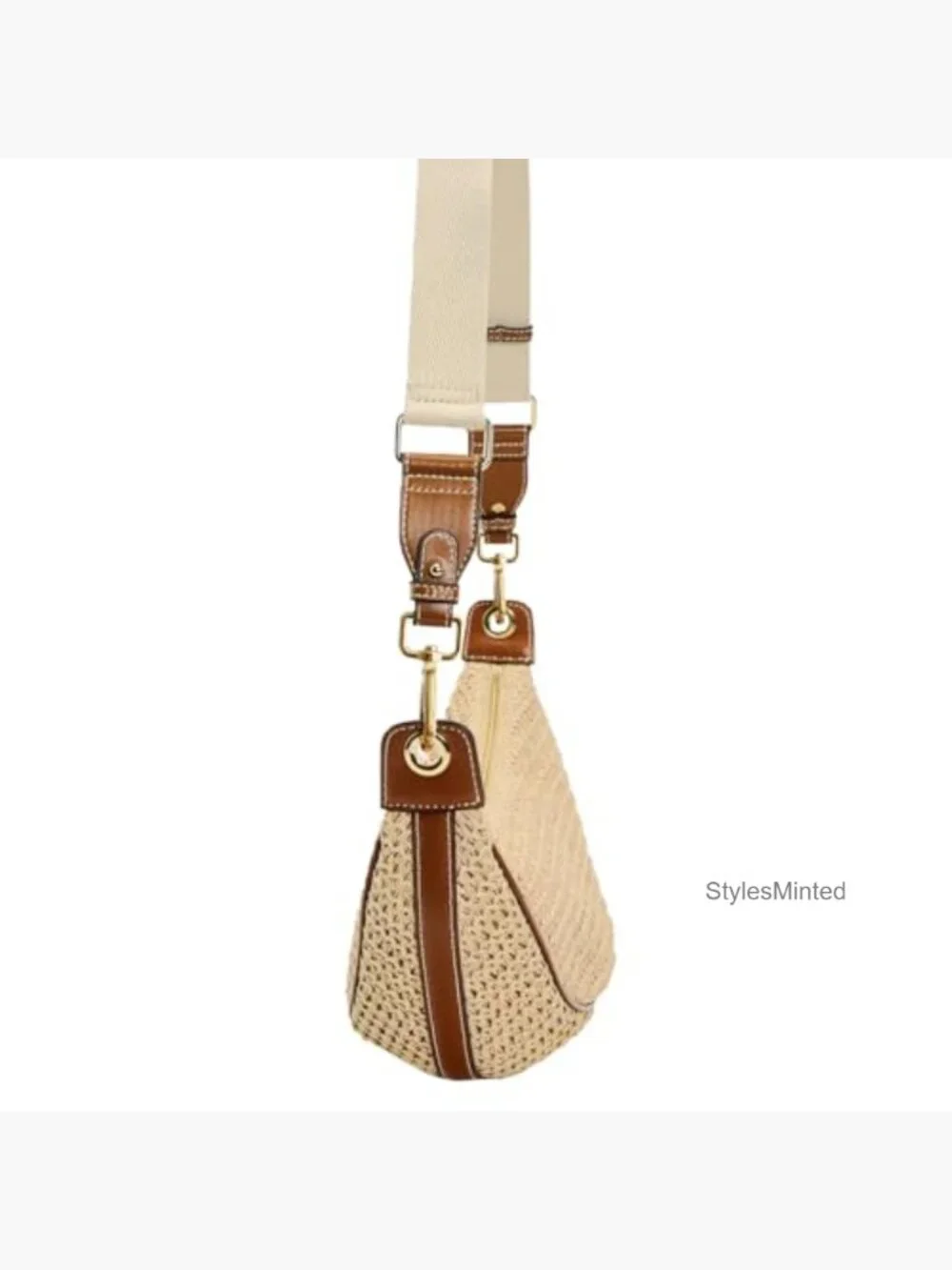 Straw Crossbody Bag Woven Hobo Handbag Summer Beach Purse Adjustable Strap